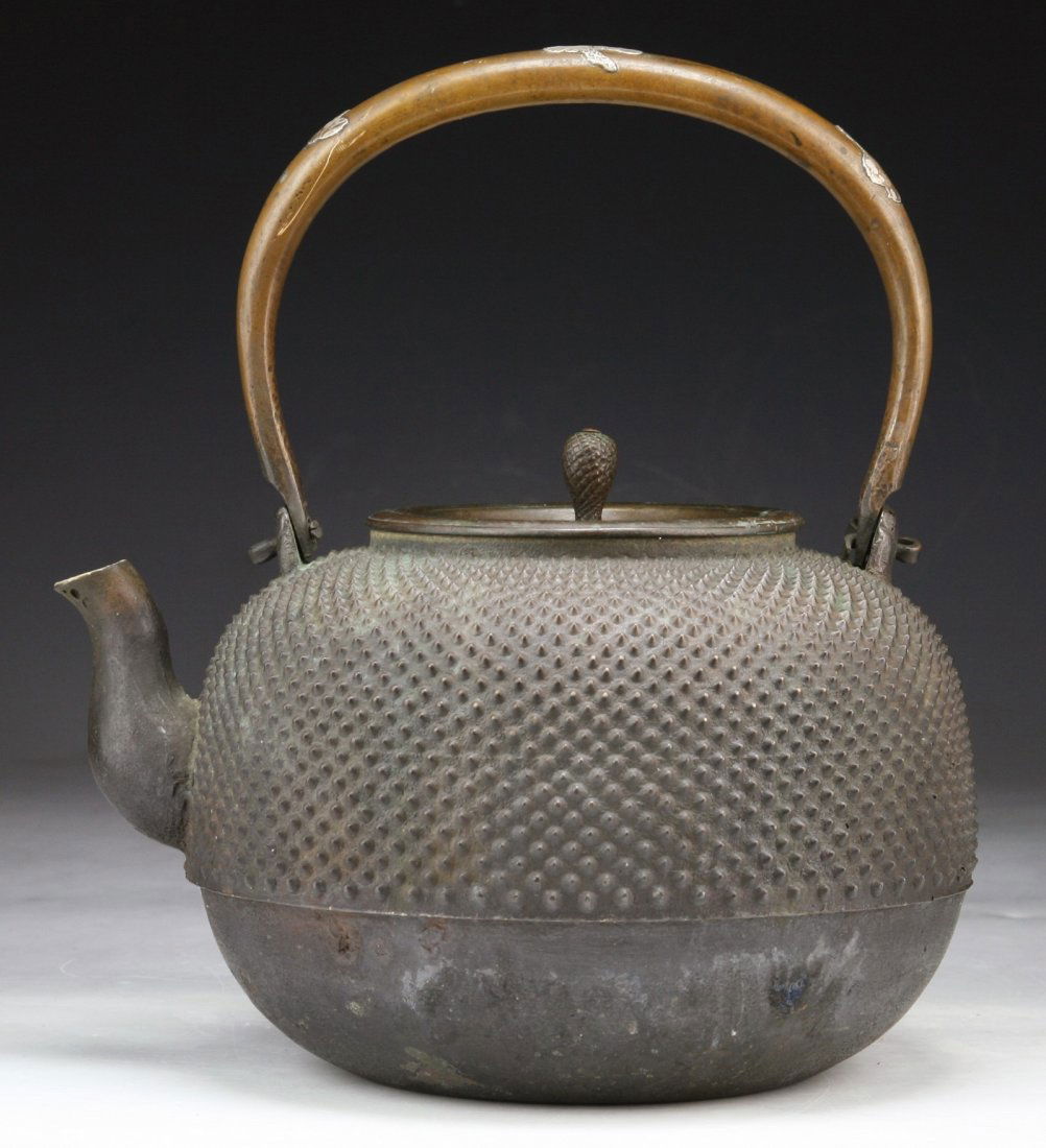 A Japanese Antique Iron Teapot With Cover (1 of 4)