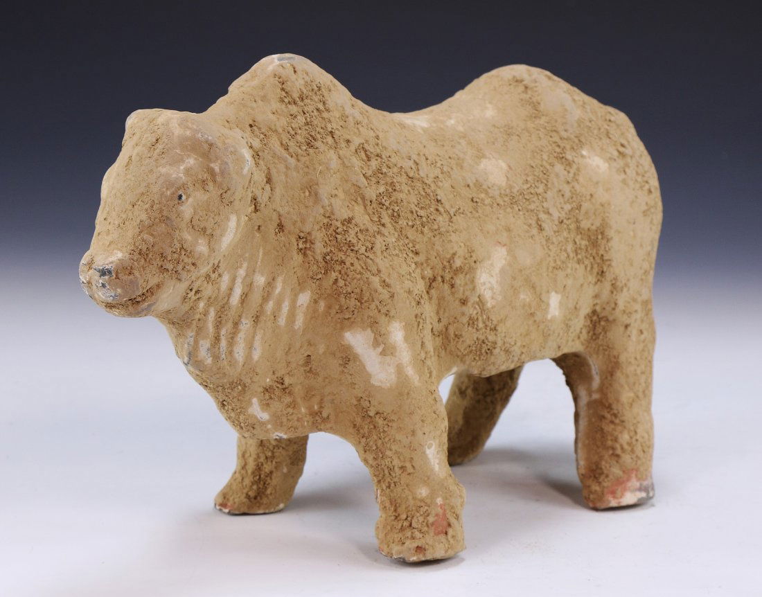 A Chinese Antique Pottery Ox (1 of 4)