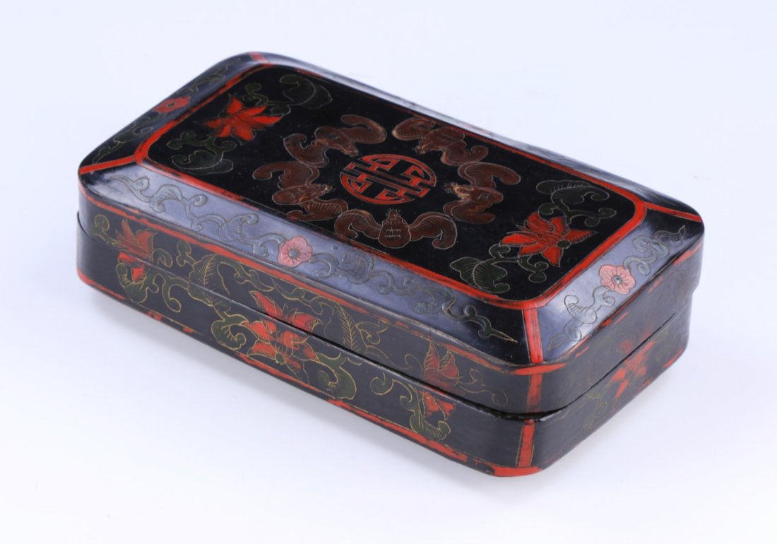 A Chinese Lacquer Box With Cover (1 of 5)