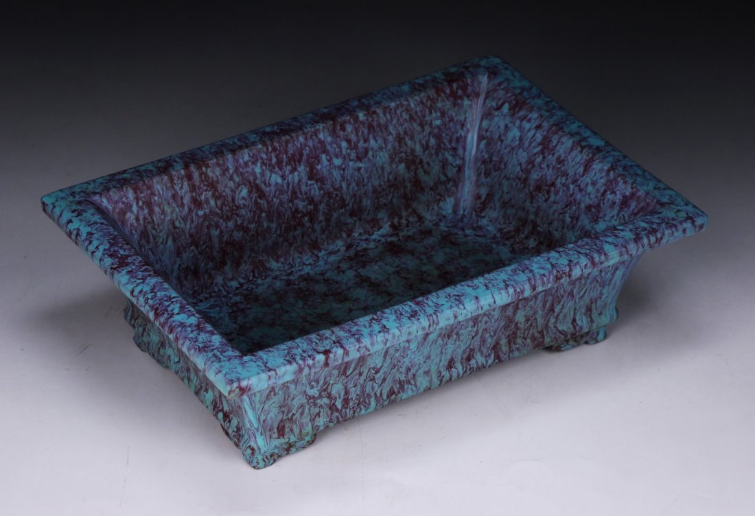 A Rare Chinese Antique Lujun Ware Porcelain Planter (1 of 7)