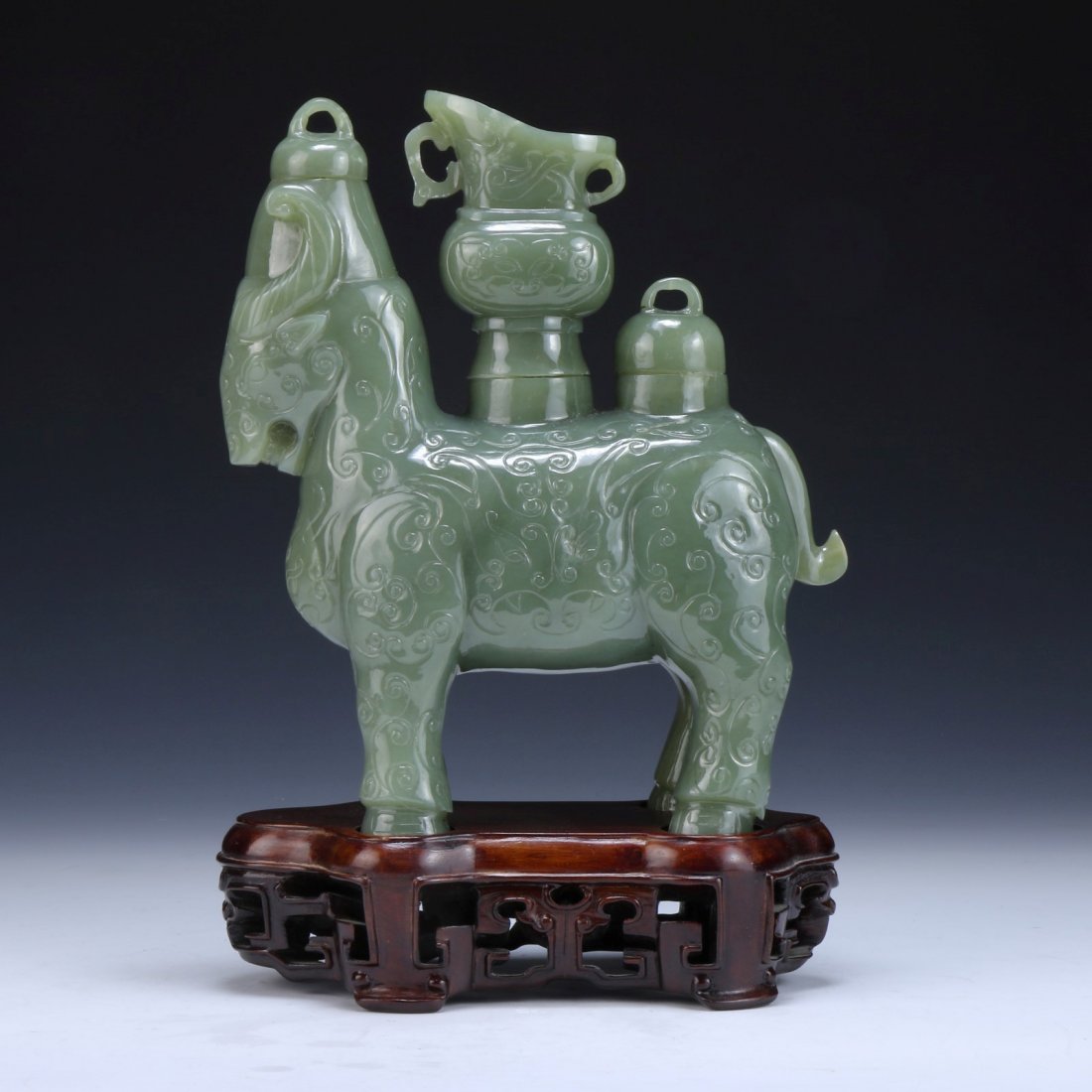 A Fine Chinese Antique Jade Ram Vessel (1 of 6)