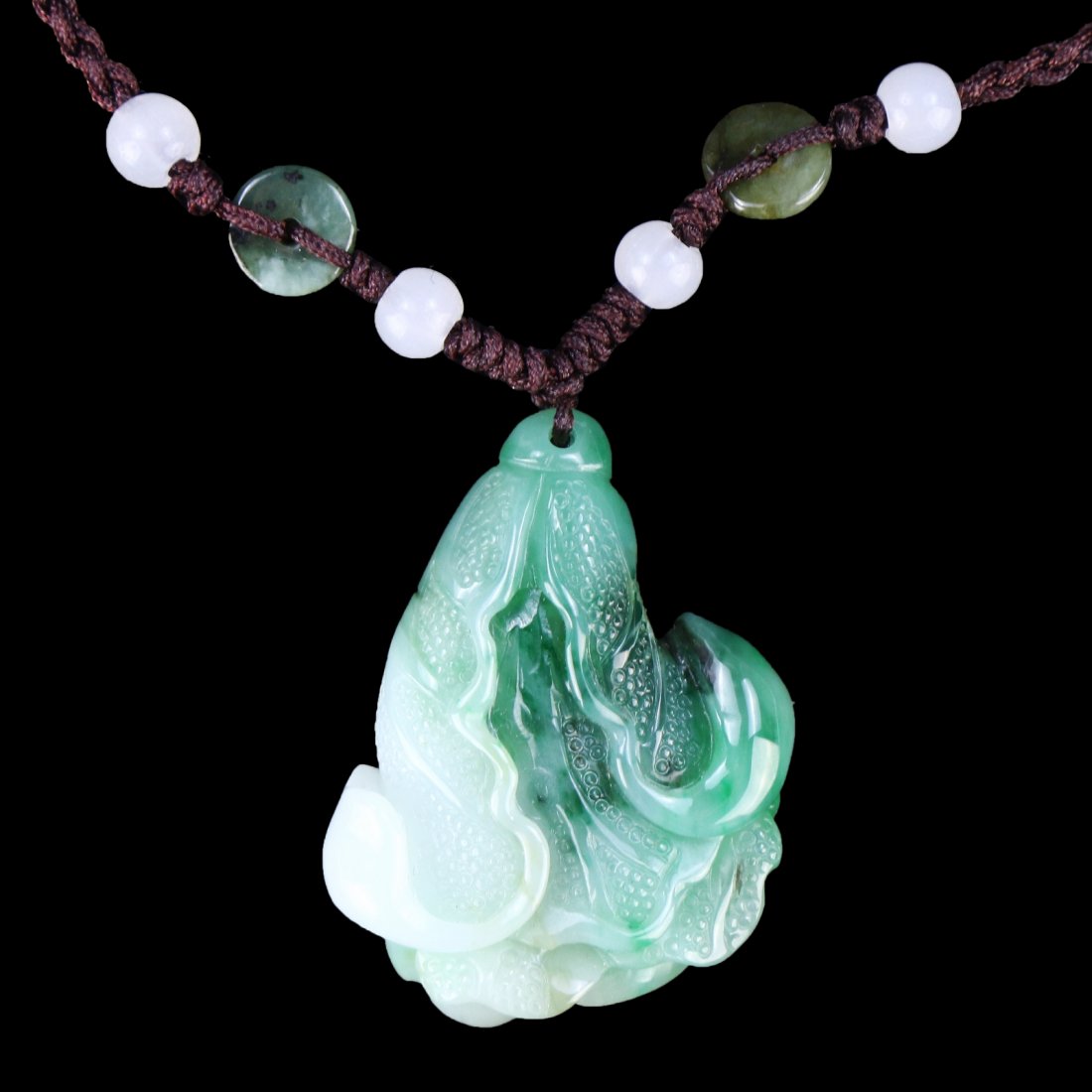 A Natural Jadeite Cabbage Pendant Necklace With Gia (1 of 3)