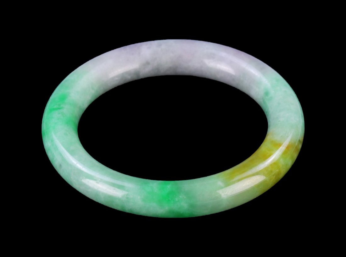 A Jadeite Bangle With Aigl Certificate (1 of 3)