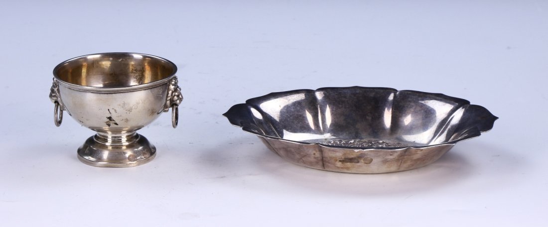 Two (2) Chinese Antique EXPORT Stem Cup & Bowl (1 of 9)