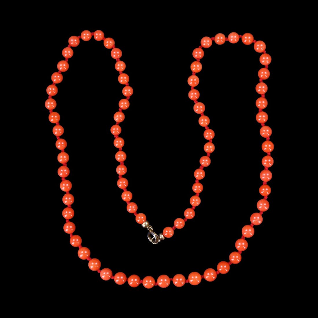 A Natural Aka Red Coral Necklace (1 of 3)