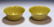 PAIR BIG CHINESE ANTIQUE YELLOW GLAZED PORCELAIN BOWLS - 2