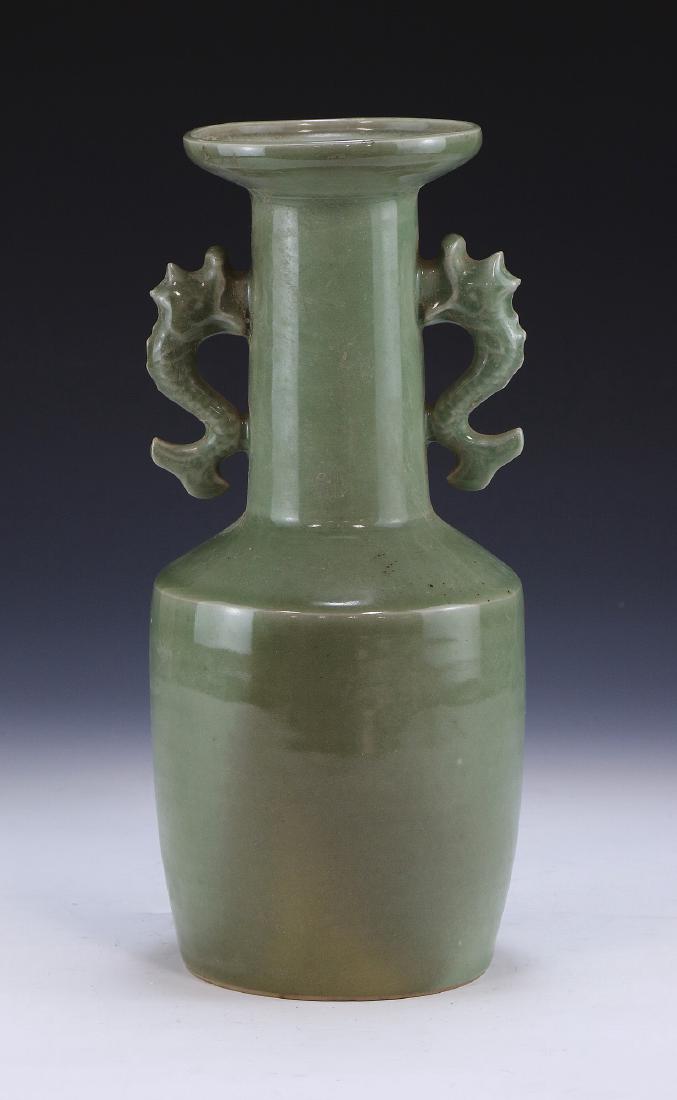 A Fine Longquan Celadon Mallet-Form Vase (1 of 6)