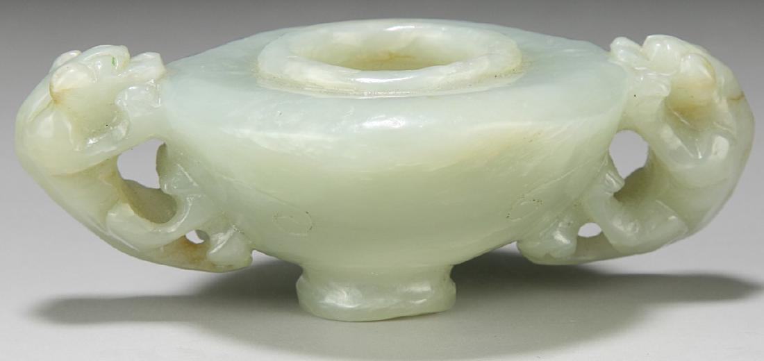 A CHINESE JADE CARVED WATER DROPPER (1 of 3)