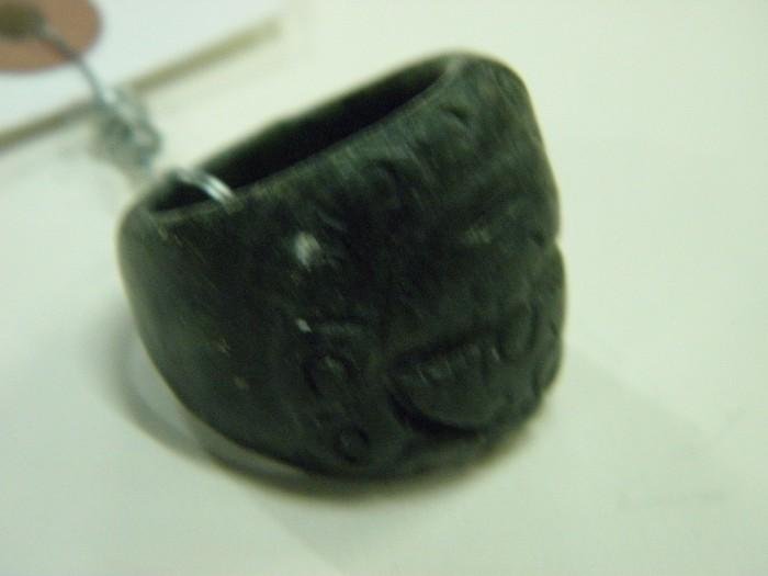 Ming Dynasty Solid Hand Carved Jade Ring: Ca. 14th or 15th Century