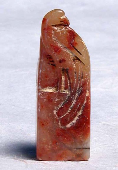 An Antique Fine Chinese Soapstone Furong Stone: An Antique Fine Chinese Soapstone Furong Stone , early 20th Century , size: 3.3 X 1.6 CM