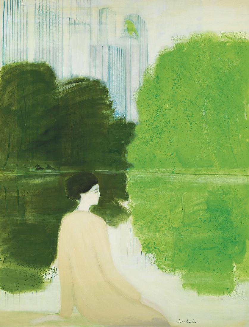 André BRASILIER (French, b. 1929): Central Park 1983Oil on canvas195 x 150 cmSigned lower right André Brasilier in FrenchInitialed on the reverse A.B. and titled Central Park in EnglishPROVENANCE:Private collection, AsiaEXHIBITED:A