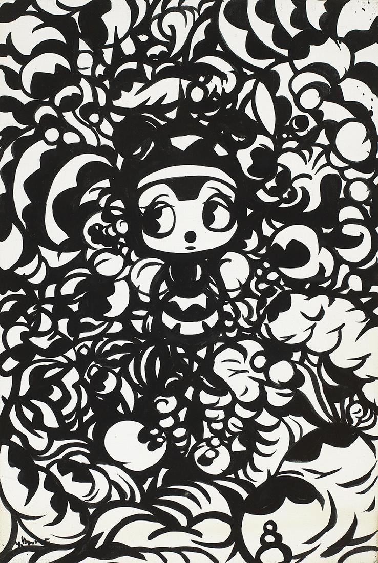 Yoshitaka AMANO (Japanese, b. 1952): Hatch BeeAcrylic on canvas40.5 x 27 cmSigned lower left Y. AmanoThis painting is to be sold with a certificate of authenticity issued by Metaphysical Art Gallery, Taipei.