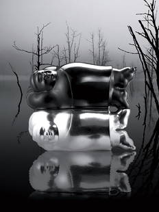 LI Chen (Taiwanese, b. 1963): Clear Soul2002Bronze, edition no. 7/875(L) x 36(W) x 54(H) cmEngraved Li Chen in English, numbered 7/8 and dated 2002With two seals of the artistEXHIBITED:The Contemporary Road of Media and Tradition: