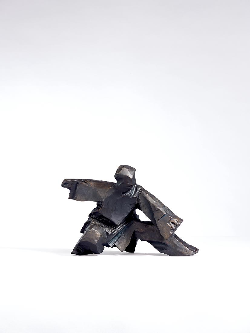 JU Ming (Taiwanese, b. 1938): Taichi Series – Single Whip1987Unsaturated polyester resin, calcium carbonate, oil color paste, edition no. 185/30028.5(L) x 14.4(W) x 18.2(H) cmNumbered on the bottom 185/300This sculpture is to be