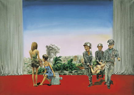 TU Hongtao: An Absurd Play on the Red Carpet2005Oil on canvas150 x 210 cm