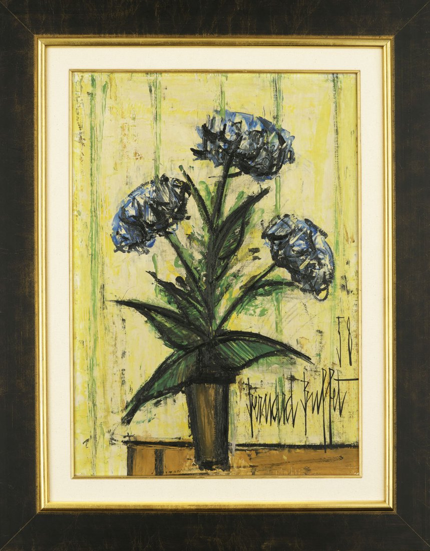 Bernard BUFFET: Hortensias Bleus1958Oil on canvas64.5 x 45 cm