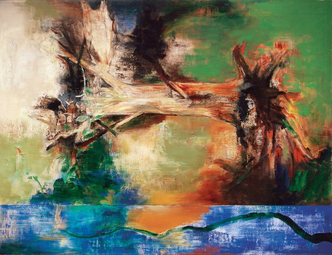YANG Chihung: The Vital Force 1987 Acrylic and charcoal on canvas 152x198cm