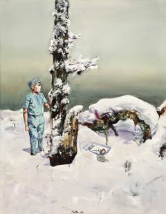 TU Hongtao: Lonely Tree 2006 Oil on Canvas 70 cm x 55 cm