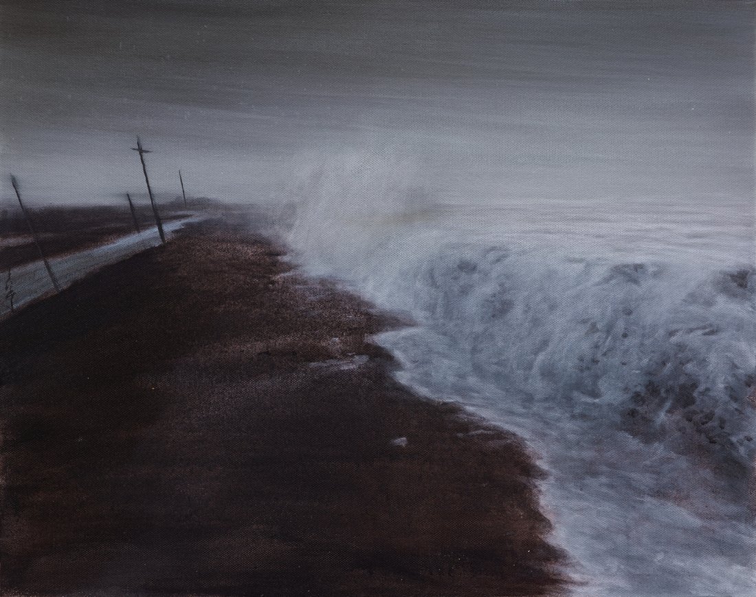 WANG Xin Feng (Taiwanese, b.1952): Waves 2012 Acrylic on canvas 80 x 100 cm