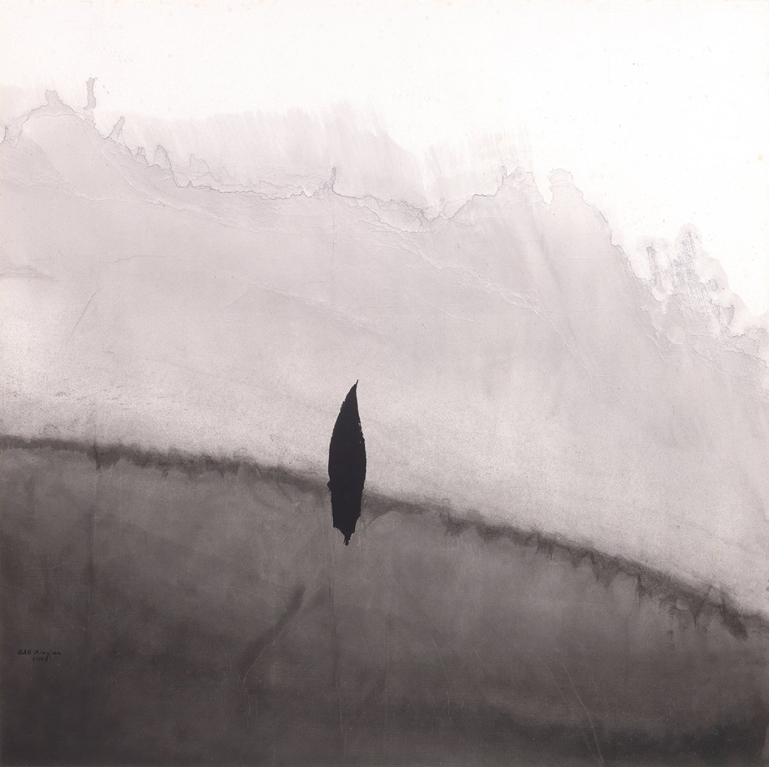 GAO Xingjian: Enlightenment1999Ink and color on paper83 x 83 cm