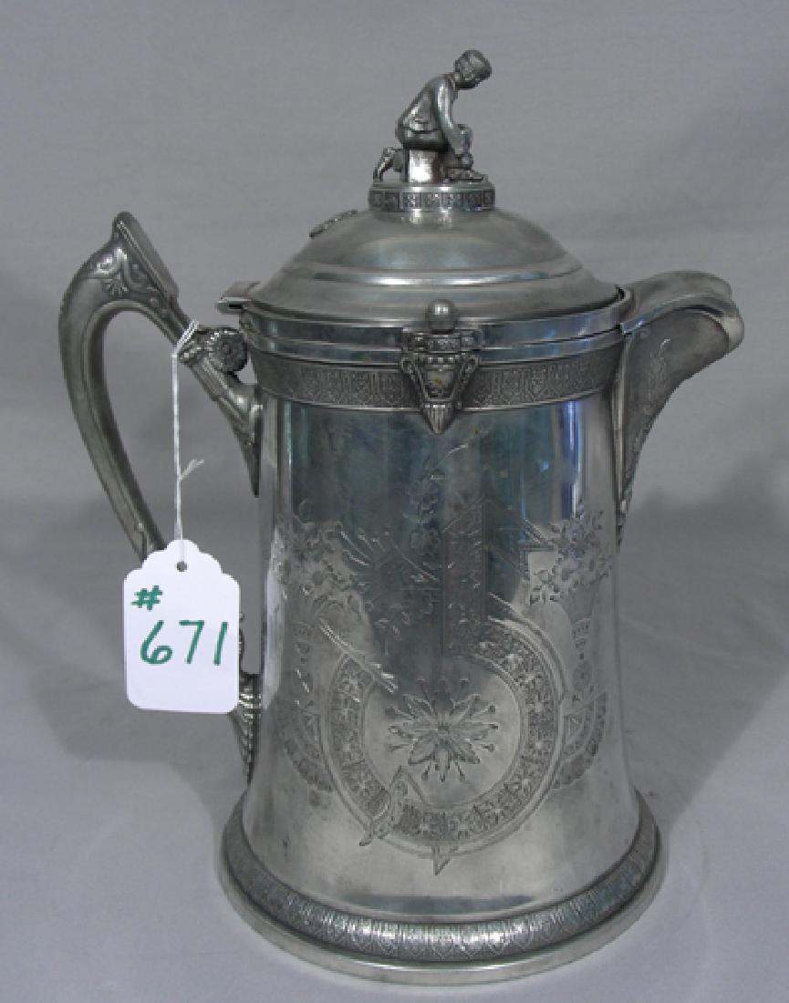 ANTIQUE REED & BARTON SILVER PLATED WATER PITCHER (1 of 4)