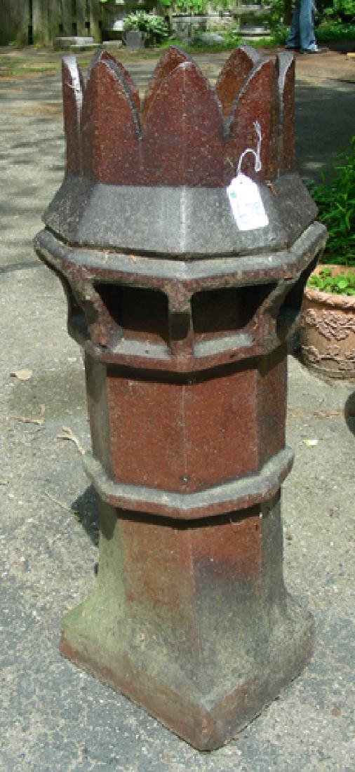 VINTAGE ENGLISH GLAZED TERRA COTTA CHIMNEY POT (1 of 1)