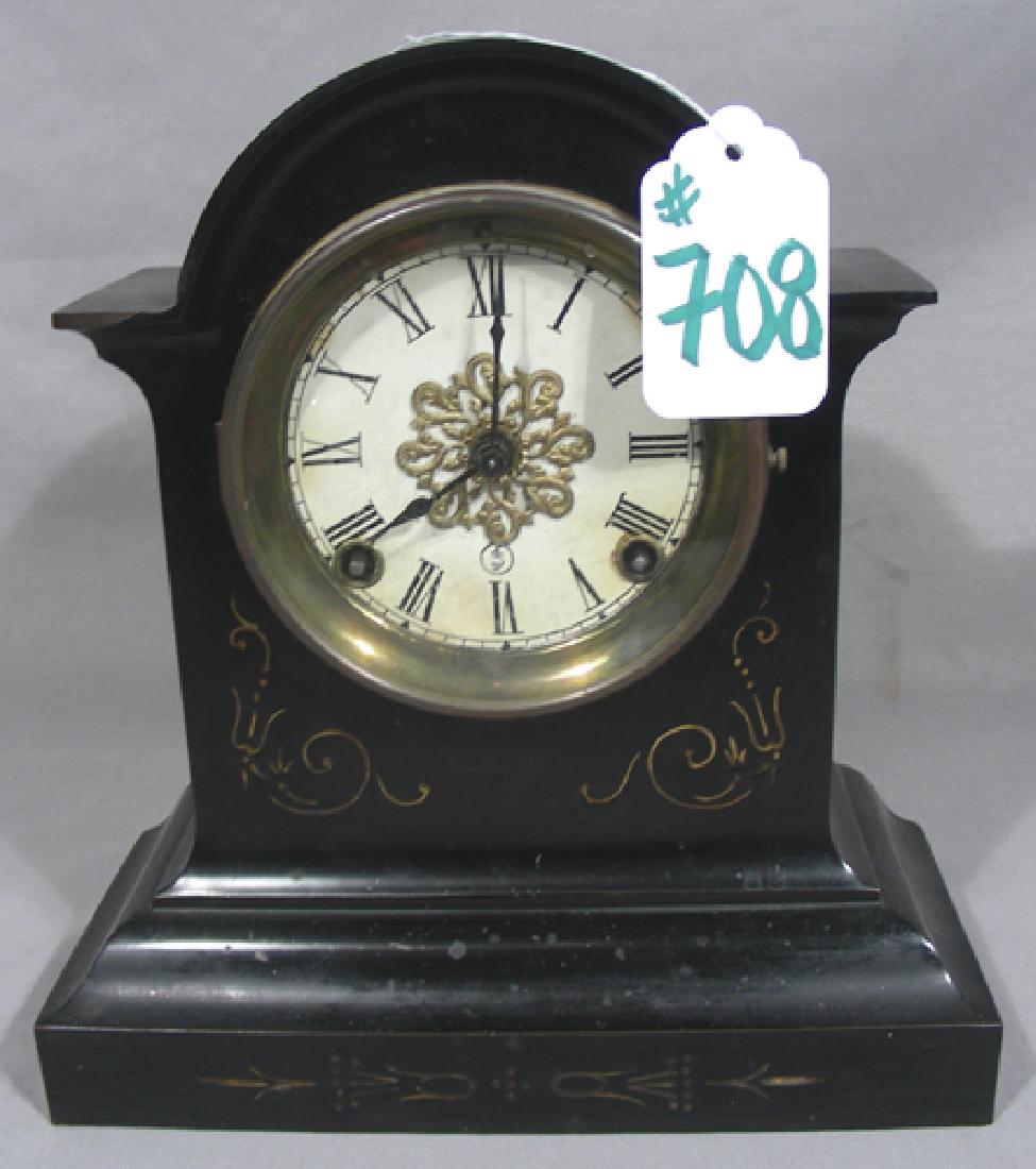HEAVY METAL ANSONIA CLOCK CO. MANTLE CLOCK (1 of 2)