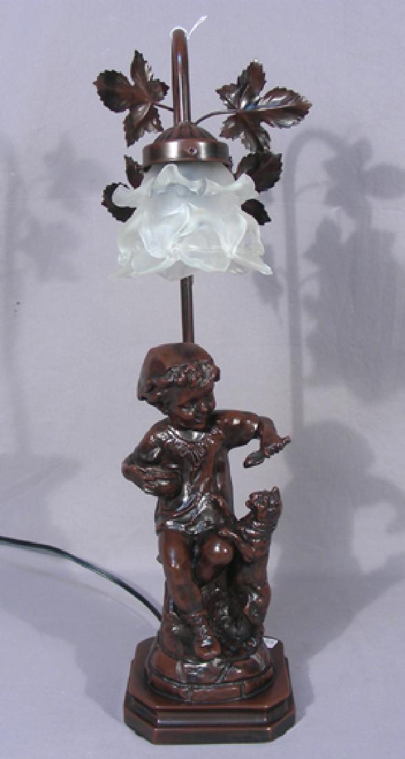 COMPOSITION AND METAL FIGURAL TABLE LAMP (1 of 1)