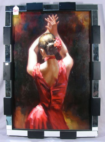 ORIGINAL OIL ON CANVAS OF DANCER (1 of 2)