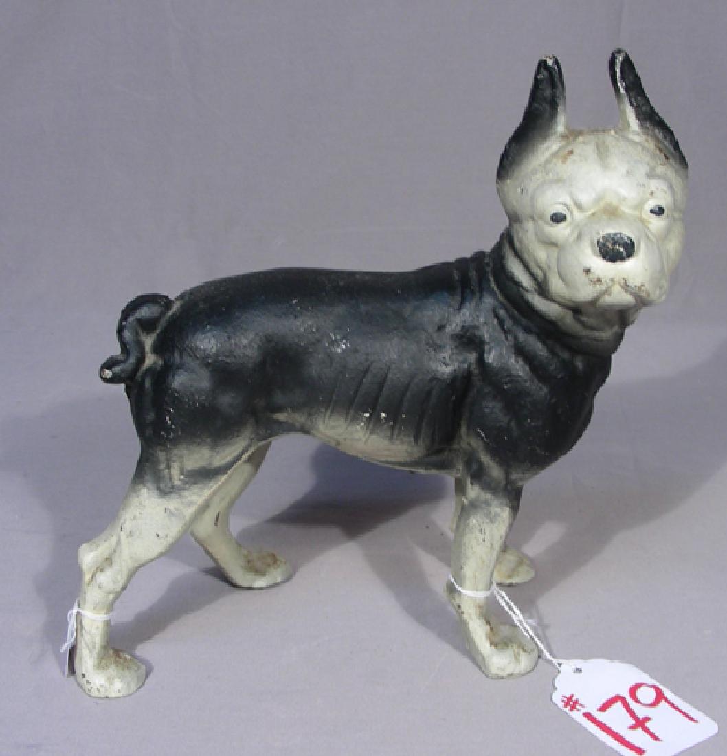 HEAVY CAST IRON DOG DOOR STOP (1 of 1)