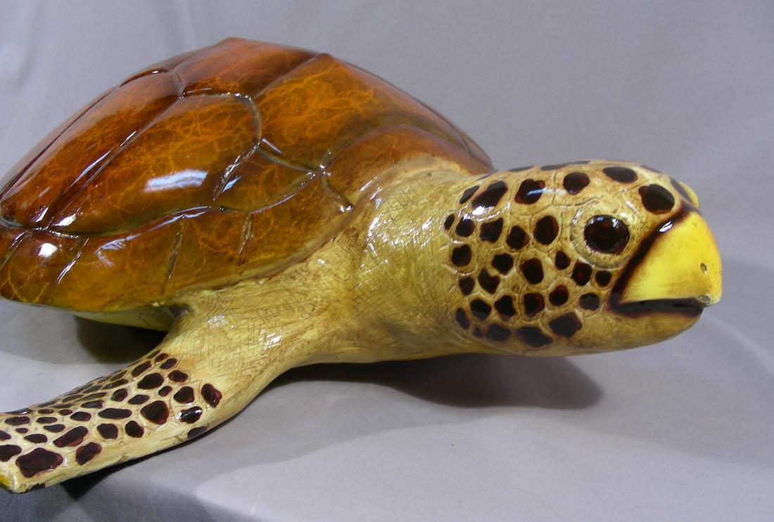 LARGE BRONZE WALL HANGING SCULPTURE "SEA TURTLE"