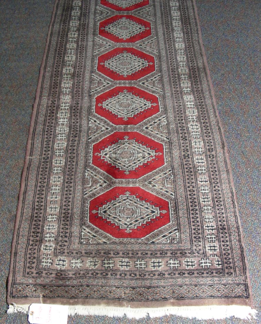HAND KNOTTED BOKHARA RUNNER (1 of 2)
