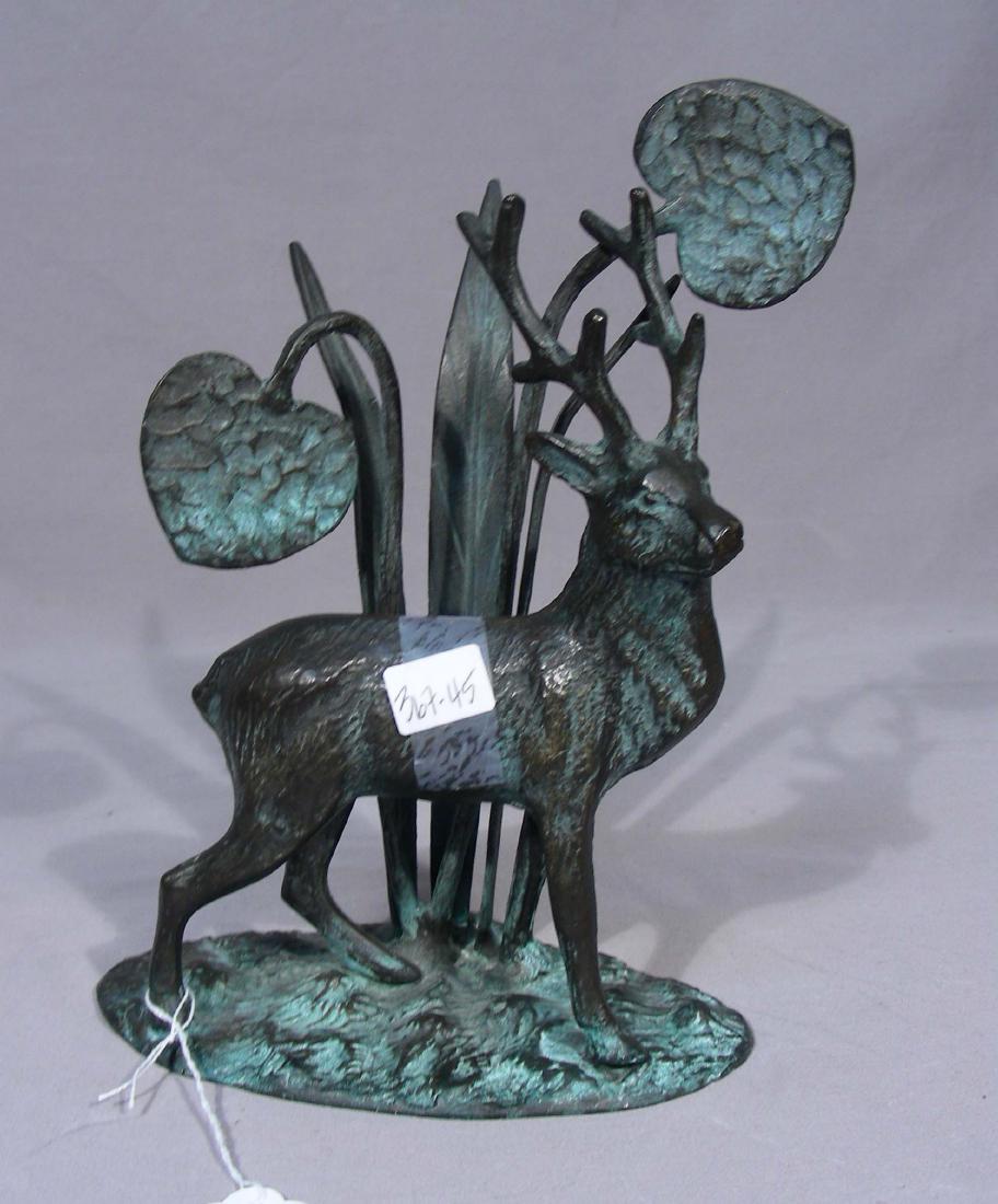 BRONZE SCULPTURE OF STANDING DEER (1 of 1)