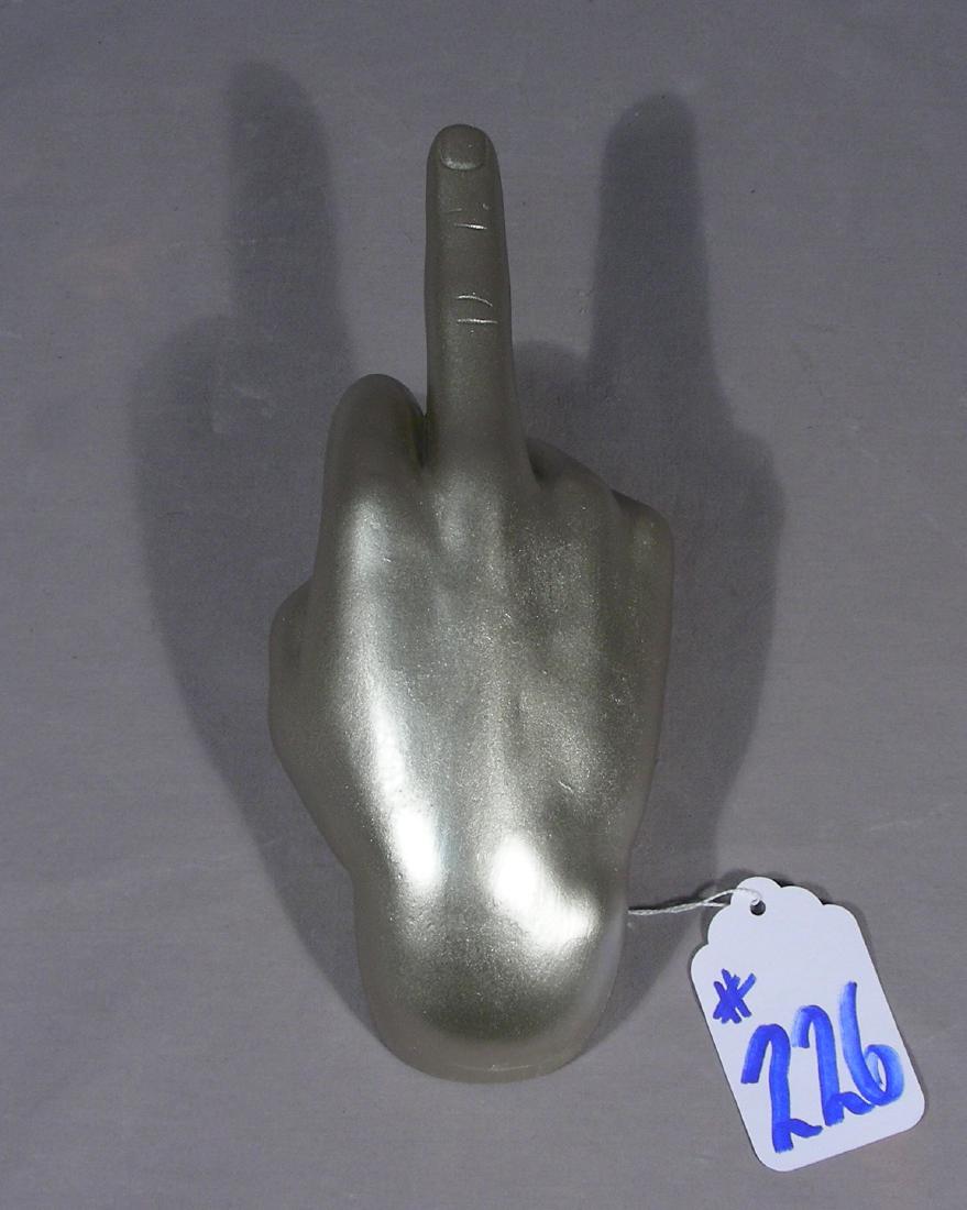 HUMOROUS COMPOSITION SCULPTURE "MIDDLE FINGER" (1 of 1)