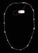 LADIES 14K WHITE GOLD AND DIAMOND BY THE YARD NECKLACE