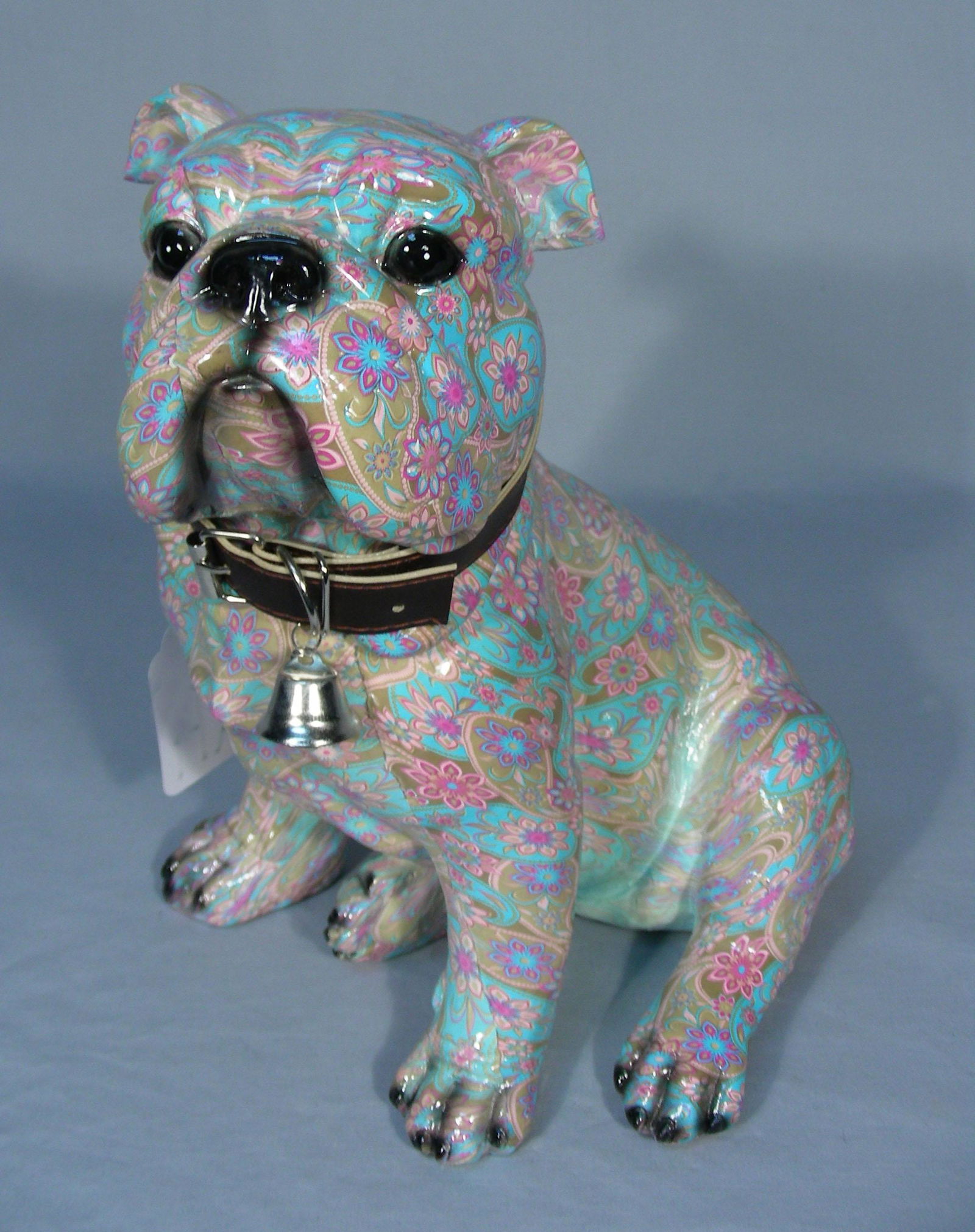 COMPOSITION SCULPTURE OF SEATED BULLDOG (1 of 1)