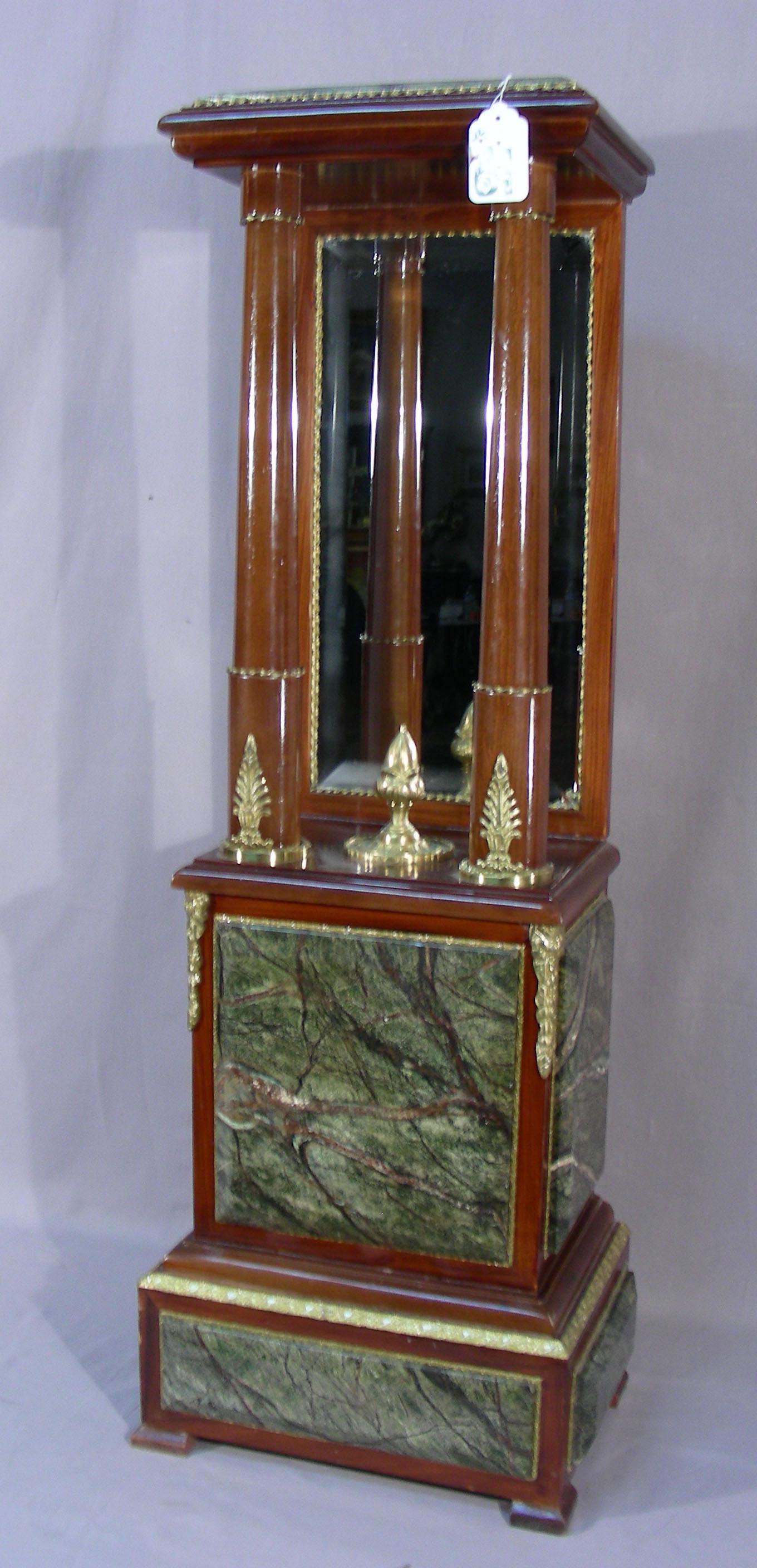 BEAUTIFUL CUSTOM MADE FRENCH PEDESTAL WITH MARBLE TOP (1 of 1)