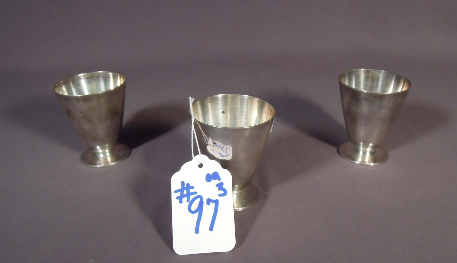 THREE TIFFANY & COMPANY MAKERS STERLING SILVER CUPS (1 of 3)