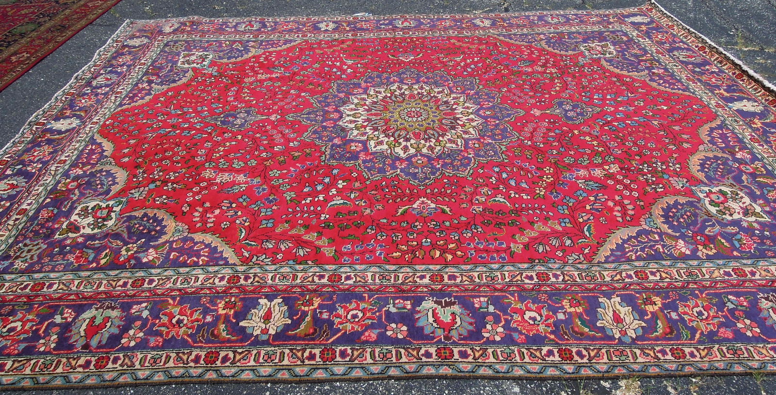 LARGE HAND KNOTTED PERSIAN ROOM SIZE RUG (1 of 1)