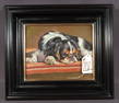 ORIGINAL OI ON CANVAS OF DOG