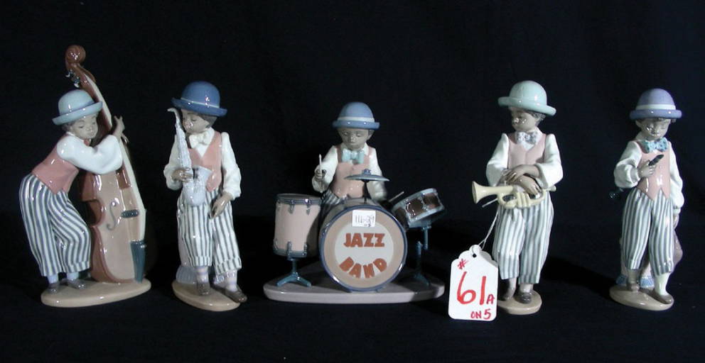 Lladro Figurines A. Group Of Five Lladro Musical