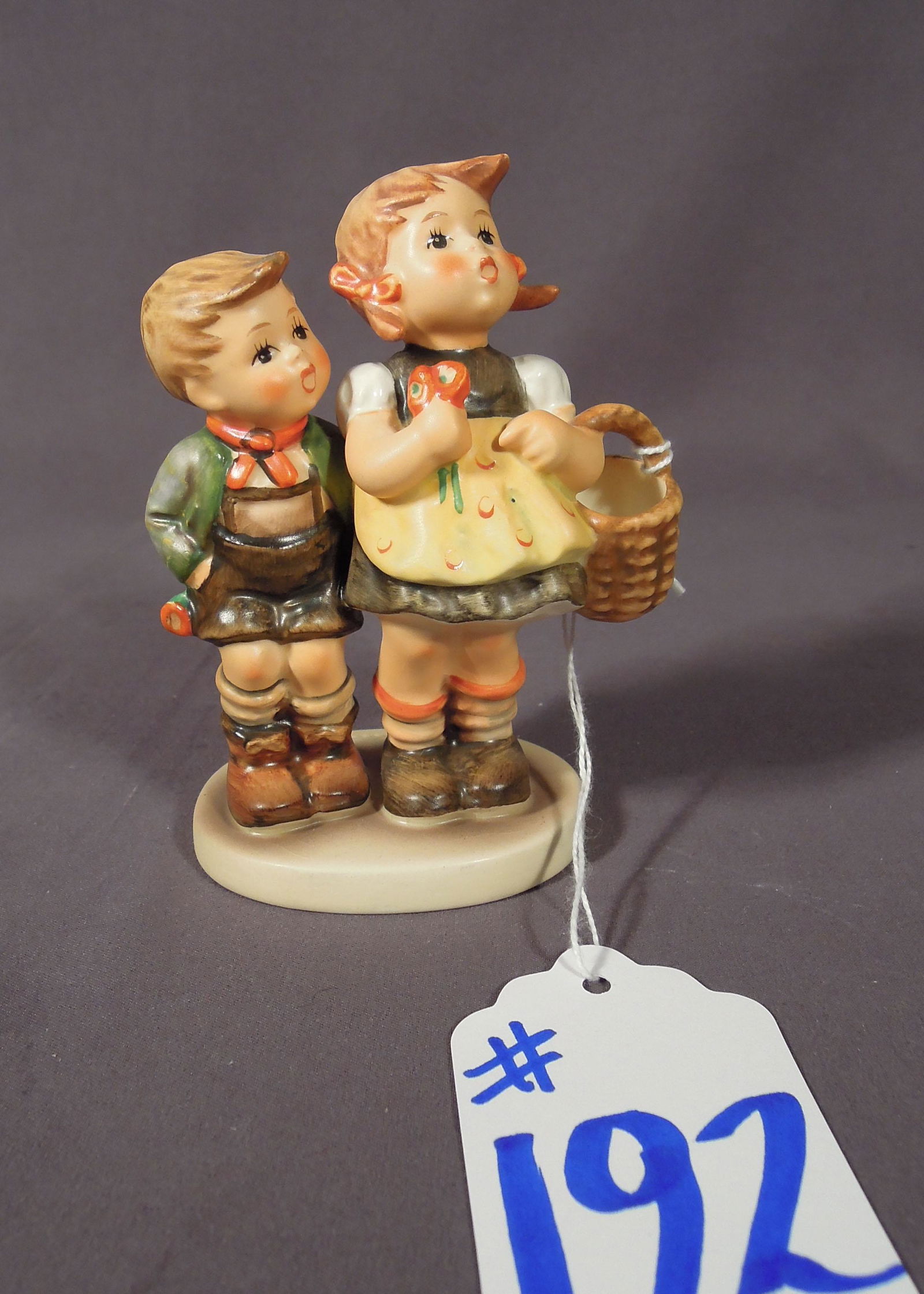 VINTAGE HUMMEL "TO MARKET": #49 3/0. 4 1/2" high, 2 1/2" wide.