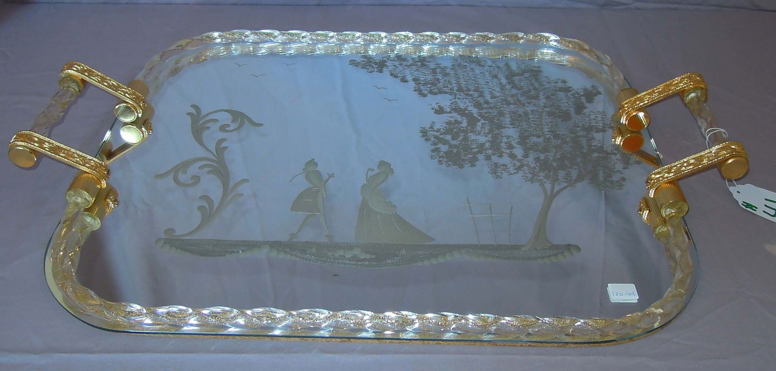 VINTAGE ITALIAN MURANO GLASS TRAY (1 of 3)