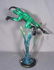 67: LIMITED EDITION BRONZE SCUPTURE OF LEAPING FROG