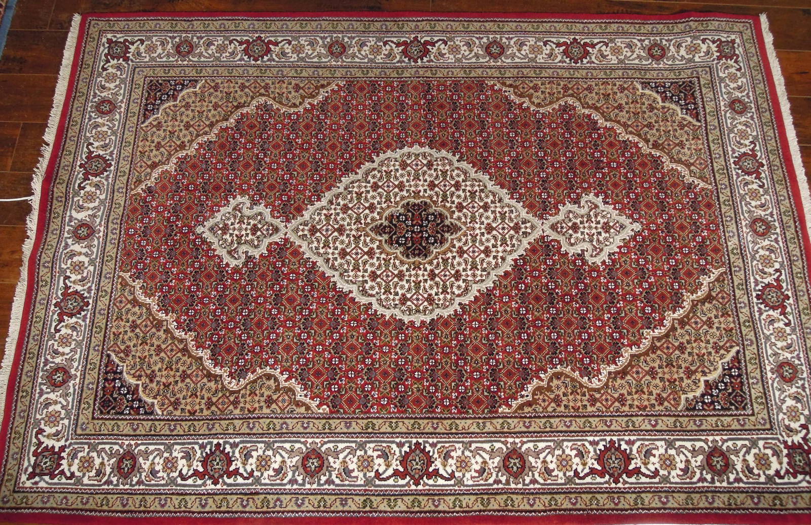 Hand Knotted Mahi Tabriz Area Rug Auction