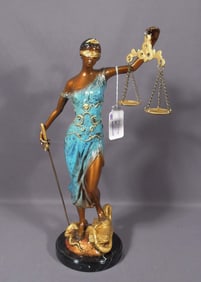 BRONZE SCULPTURE "SCALES OF JUSTICE"