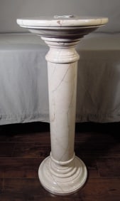 HEAVY MARBLE COLUMN PEDESTAL