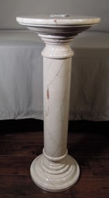 HEAVY MARBLE COLUMN PEDESTAL