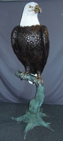 SPECTACULAR MONUMENTAL BRONZE SCULPTURE OF BALD EAGLE "SPIRIT OF AMERICA"