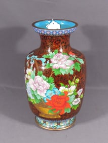 LARGE VINTAGE CHINESE CLOISONNE URN